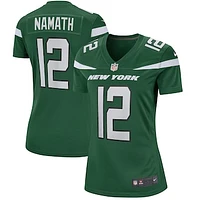 Women's Nike Joe Namath Gotham Green New York Jets Game Retired Player Jersey