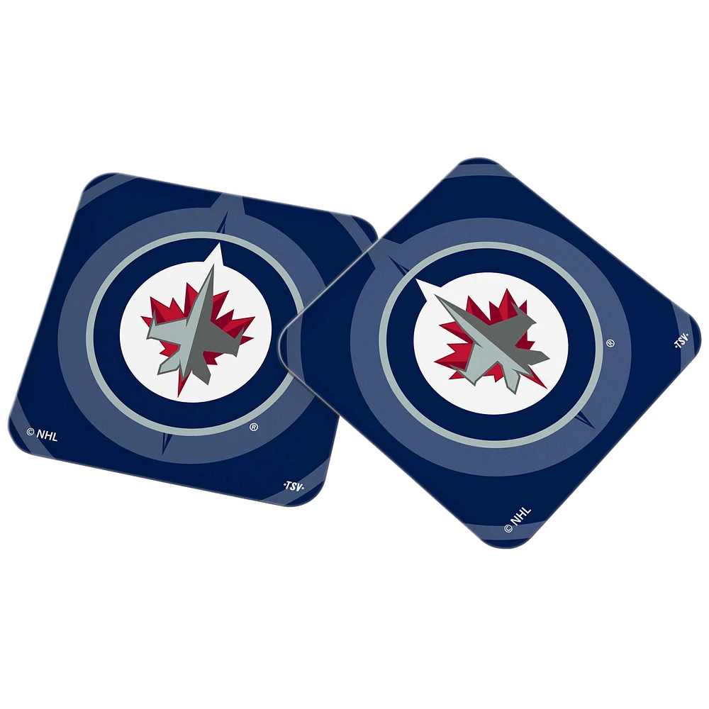 The Sports Vault Winnipeg Jets - 2-Piece Ceramic Coaster Set