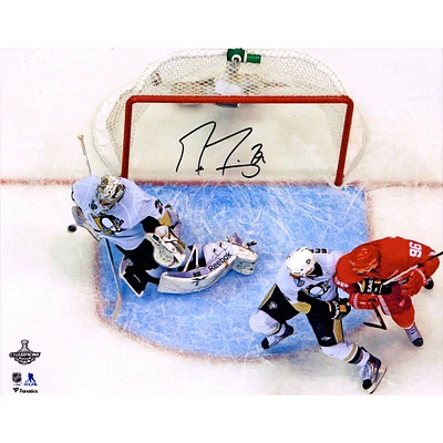 Marc-Andre Fleury Pittsburgh Penguins Autographed 16" x 20" 2009 NHL Stanley Cup Finals Game 7 Series-Clinching Save Photograph