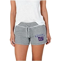 Women's Concepts Sport Gray New York Giants Mainstream Terry Shorts