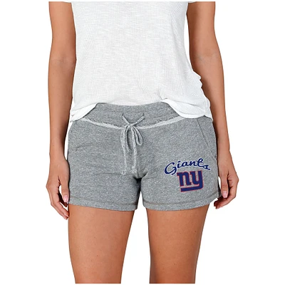 Women's Concepts Sport Gray New York Giants Mainstream Terry Shorts