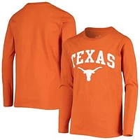 Youth Texas Orange Texas Longhorns Arch Over Logo Long Sleeve T-Shirt