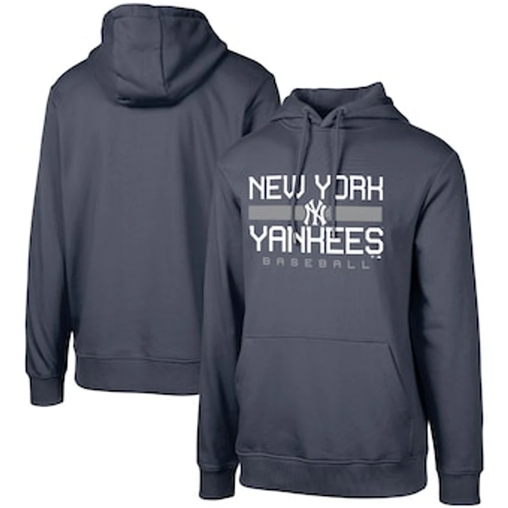 Men's Levelwear Navy New York Yankees Podium - Pullover Hoodie