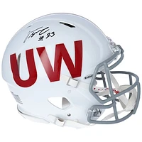 Jonathan Taylor Wisconsin Badgers Autographed Riddell Throwback Speed Authentic Helmet
