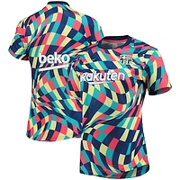 Women's Nike Blue/Red Barcelona 2021/22 Pre-Match Performance Top