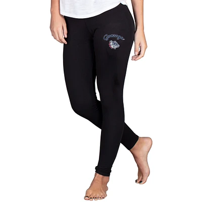 Women's Concepts Sport Black Gonzaga Bulldogs Fraction Essential Leggings