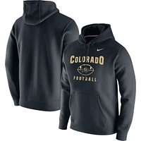 Men's Nike Black Colorado Buffaloes Football Oopty Oop Club Fleece Pullover Hoodie