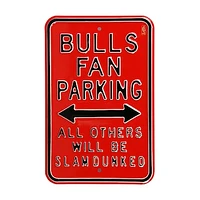 Chicago Bulls Steel Parking Street Sign