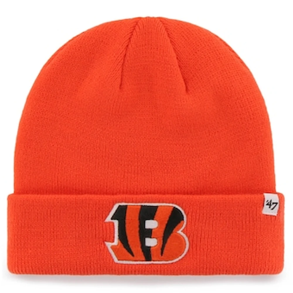 Men's '47 Orange Cincinnati Bengals Secondary Basic Cuffed Knit Hat