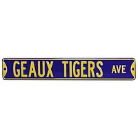 LSU Tigers 6'' x 36'' Steel Street Sign