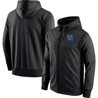 Men's Nike Black Kentucky Wildcats Logo Stack Performance Full-Zip Hoodie