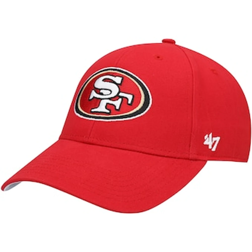 Youth '47 Scarlet San Francisco 49ers Basic MVP Adjustable Hat