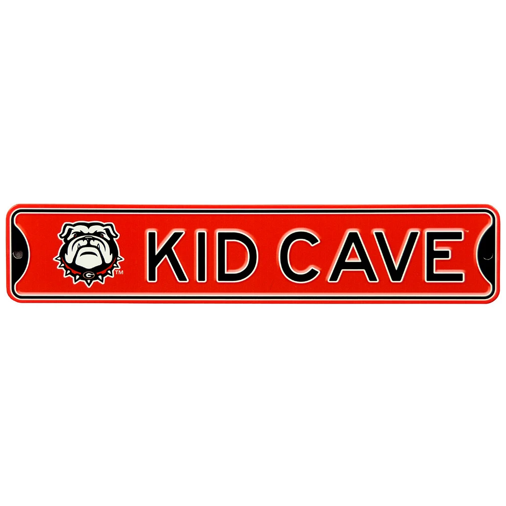 Georgia Bulldogs 16'' Kid Cave Mini Steel Street Sign
