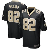 Men's Nike Bob Pollard Black New Orleans Saints Game Retired Player Jersey