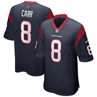 Men's Nike David Carr Navy Houston Texans Game Retired Player Jersey