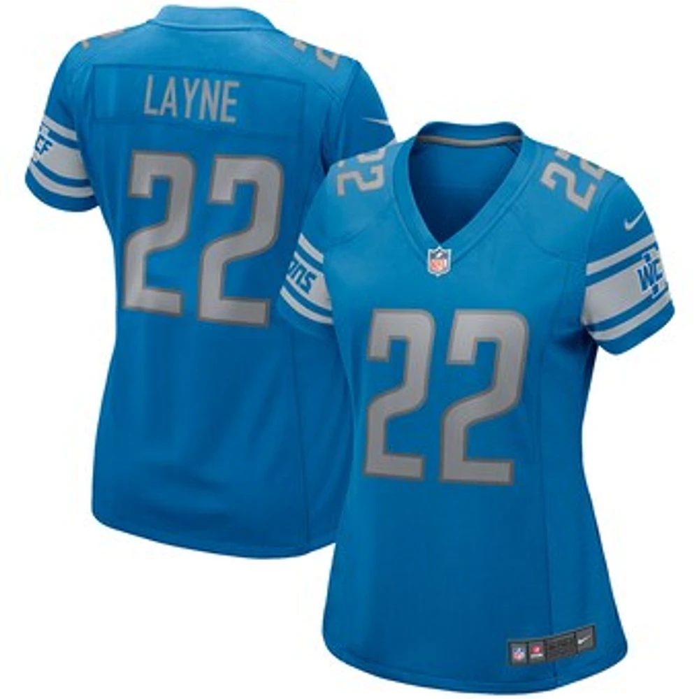 Women's Nike Bobby Layne Blue Detroit Lions Game Retired Player Jersey