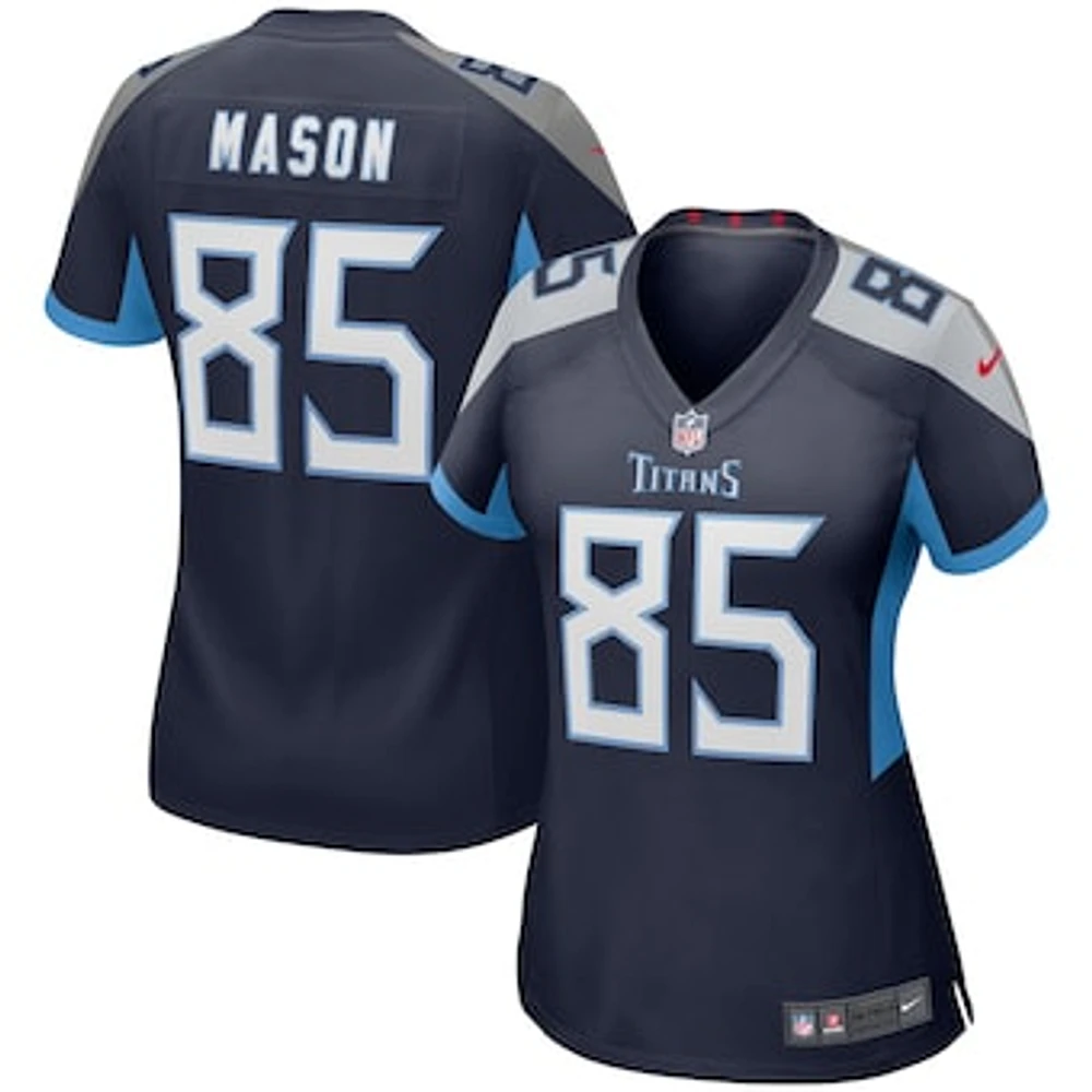 Women's Nike Derrick Mason Navy Tennessee Titans Game Retired Player Jersey