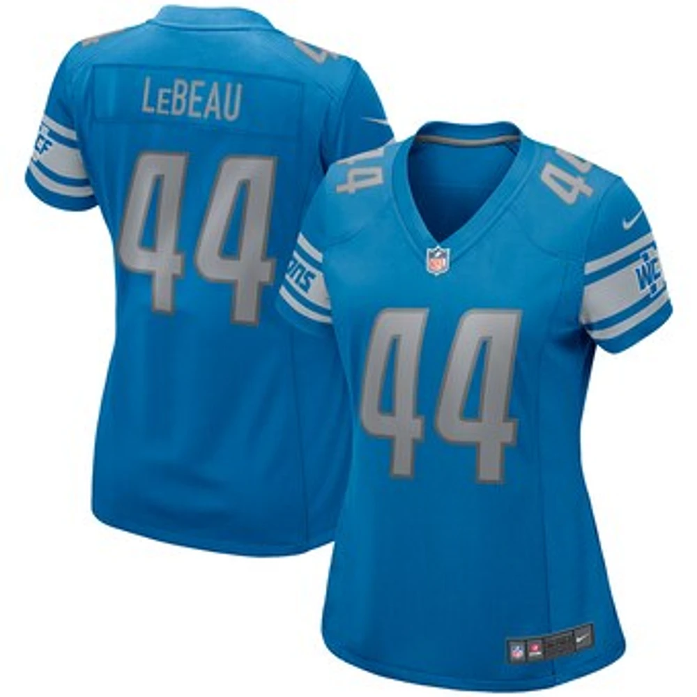 Women's Nike Dick LeBeau Blue Detroit Lions Game Retired Player Jersey