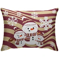 Florida State Seminoles 20'' x 26'' Holiday Snowman Bed Pillow