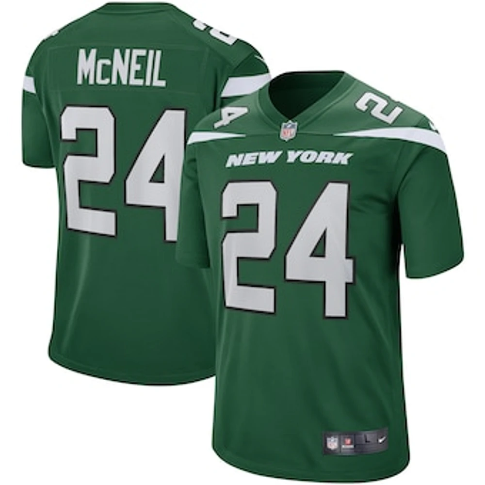 Men's Nike Freeman McNeil Gotham Green New York Jets Game Retired Player Jersey