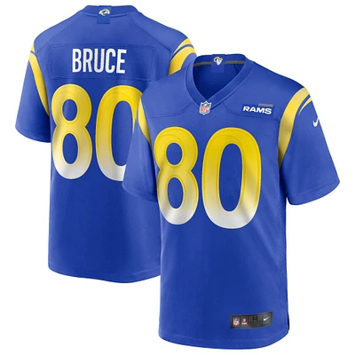 Men's Nike Isaac Bruce Royal Los Angeles Rams Game Retired Player Jersey