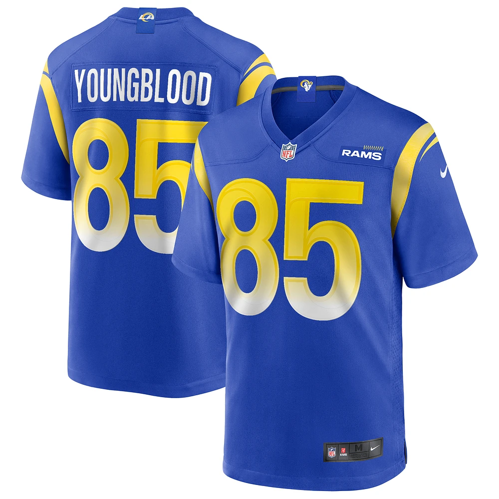 Men's Nike Jack Youngblood Royal Los Angeles Rams Game Retired Player Jersey