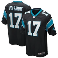 Men's Nike Jake Delhomme Black Carolina Panthers Game Retired Player Jersey