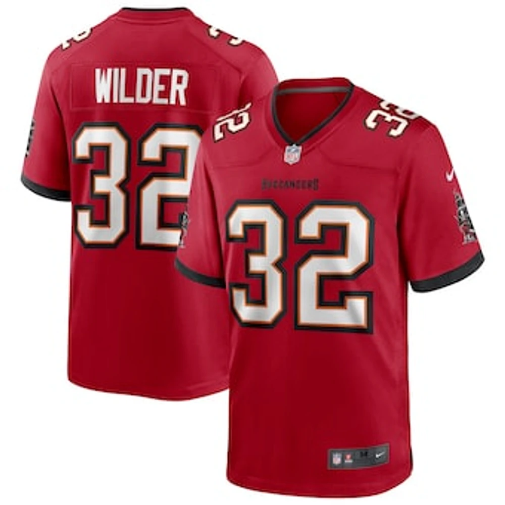 Men's Nike James Wilder Red Tampa Bay Buccaneers Game Retired Player Jersey