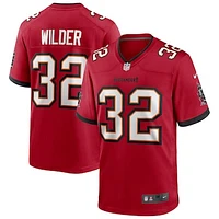 Men's Nike James Wilder Red Tampa Bay Buccaneers Game Retired Player Jersey