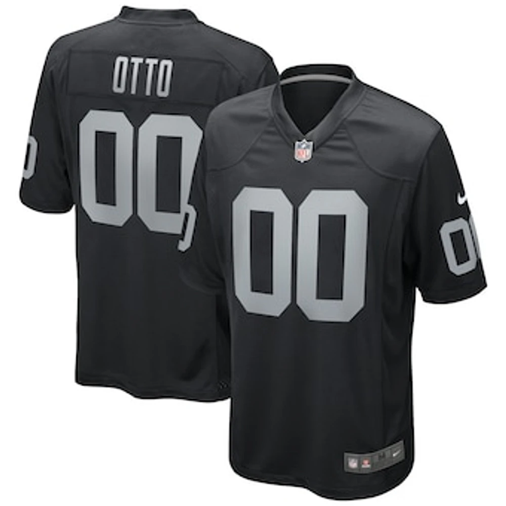 Men's Nike Jim Otto Black Las Vegas Raiders Game Retired Player Jersey