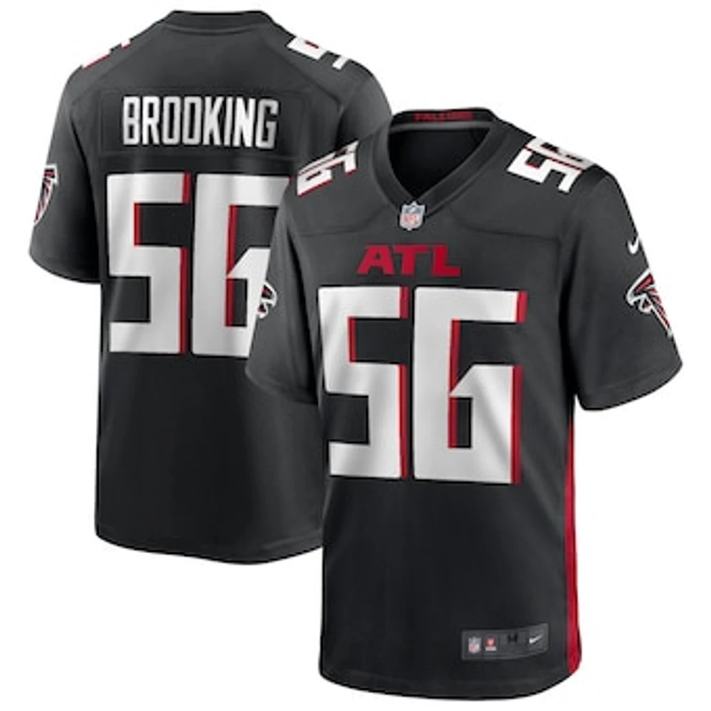 Men's Nike Keith Brooking Black Atlanta Falcons Game Retired Player Jersey