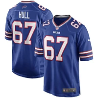 Men's Nike Kent Hull Royal Buffalo Bills Game Retired Player Jersey