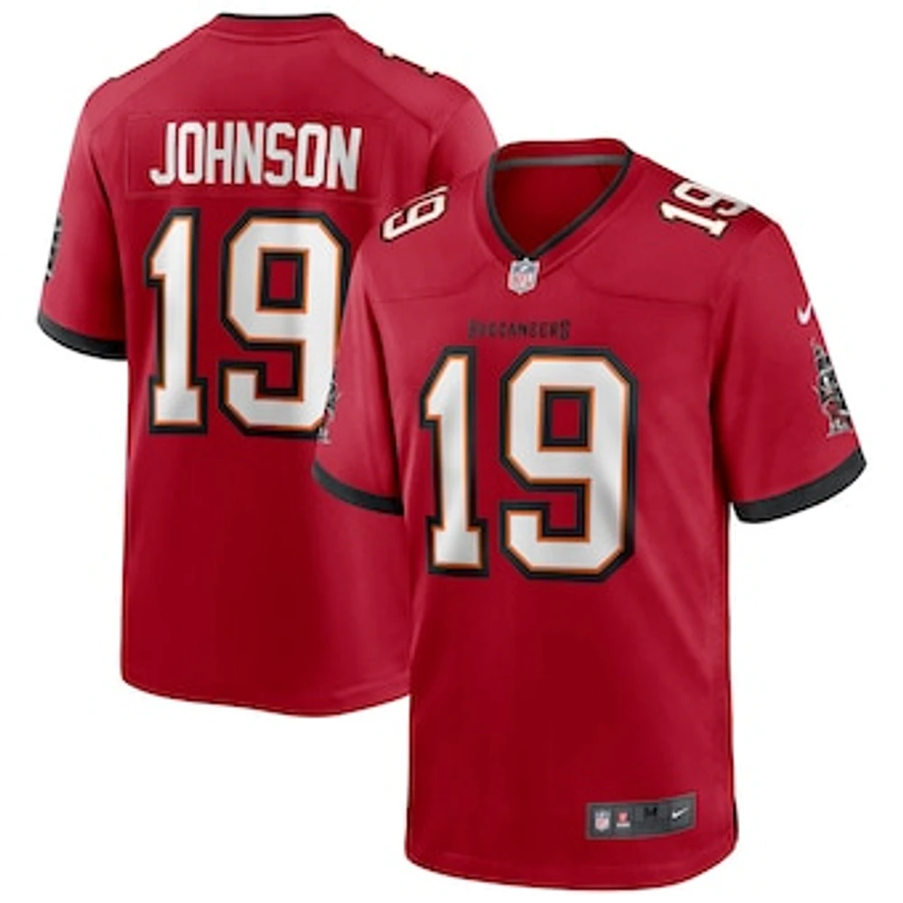 Men's Nike Keyshawn Johnson Red Tampa Bay Buccaneers Game Retired Player Jersey