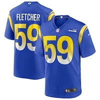 Men's Nike London Fletcher Royal Los Angeles Rams Game Retired Player Jersey