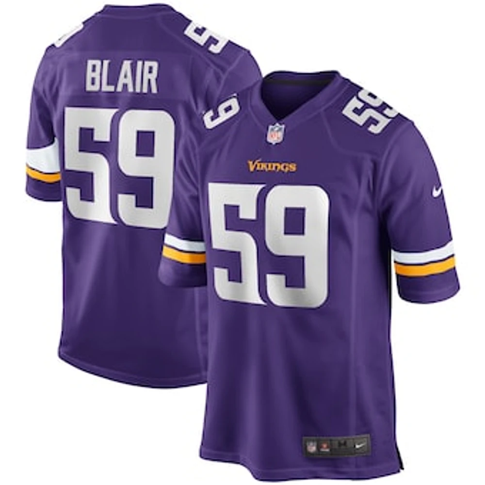 Men's Nike Matt Blair Purple Minnesota Vikings Game Retired Player Jersey