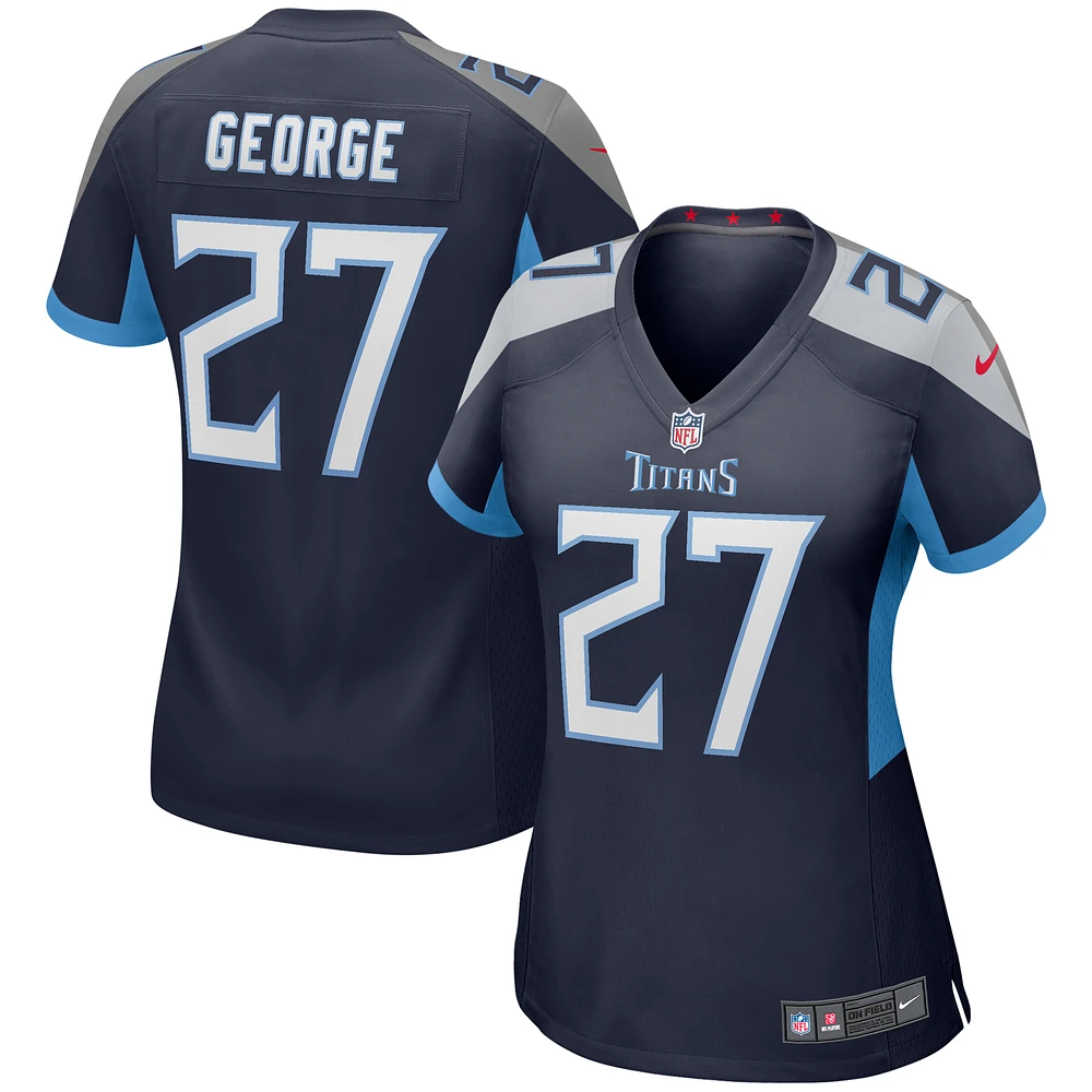 Women's Nike Eddie George Navy Tennessee Titans Game Retired Player Jersey