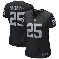 Women's Nike Fred Biletnikoff Black Las Vegas Raiders Game Retired Player Jersey