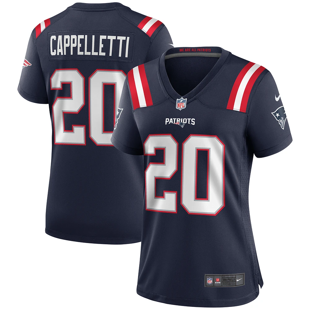 Women's Nike Gino Cappelletti Navy New England Patriots Game Retired Player Jersey