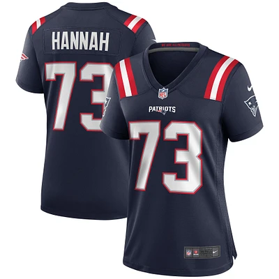 Women's Nike John Hannah Navy New England Patriots Game Retired Player Jersey