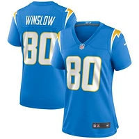 Women's Nike Kellen Winslow Powder Blue Los Angeles Chargers Game Retired Player Jersey