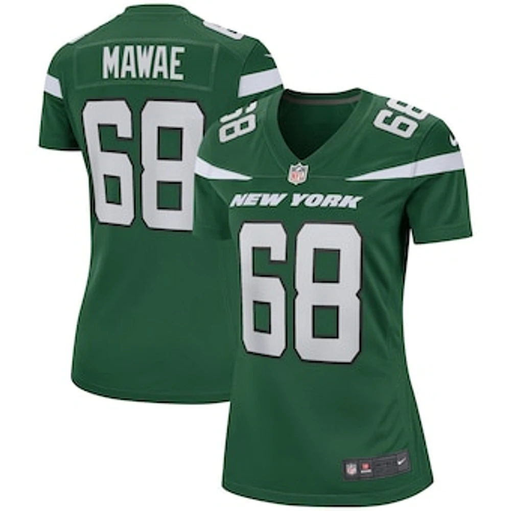 Women's Nike Kevin Mawae Gotham Green New York Jets Game Retired Player Jersey