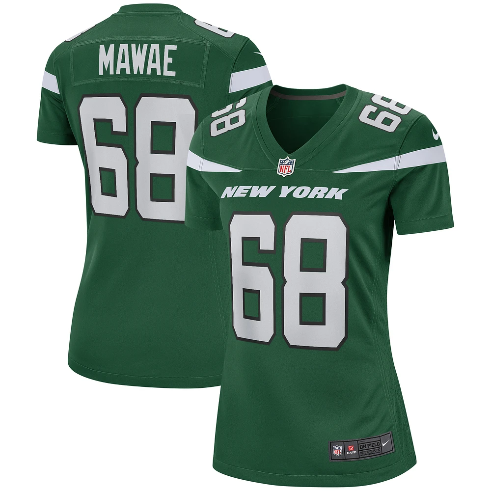 Women's Nike Kevin Mawae Gotham Green New York Jets Game Retired Player Jersey