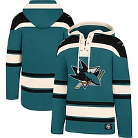 Men's '47 Teal San Jose Sharks Superior Lacer Pullover Hoodie