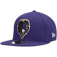 Men's New Era Baltimore Ravens Omaha 59FIFTY Fitted Hat