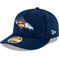 Men's New Era Navy Denver Broncos Omaha Low Profile 59FIFTY Fitted Hat