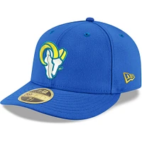 Men's New Era Royal Los Angeles Rams Omaha Low Profile 59FIFTY Fitted Team Hat