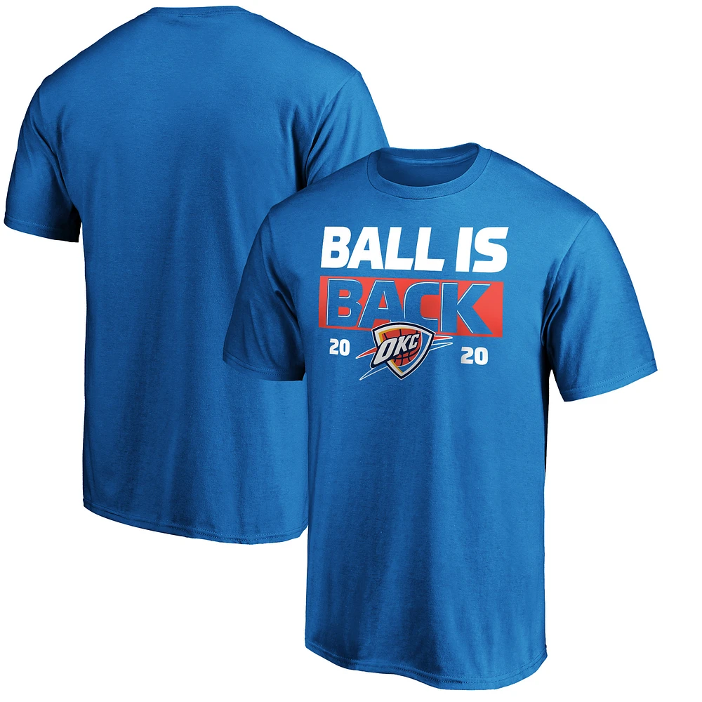Men's Blue Oklahoma City Thunder Ball Is Back T-Shirt