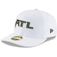 Men's New Era White Atlanta Falcons Omaha Low Profile 59FIFTY Fitted Hat