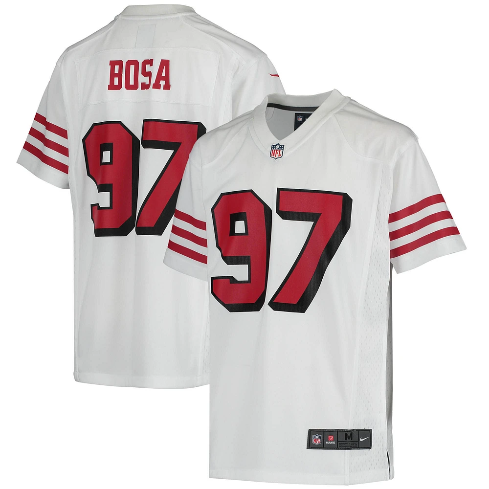 Youth Nike Nick Bosa White San Francisco 49ers Game Jersey