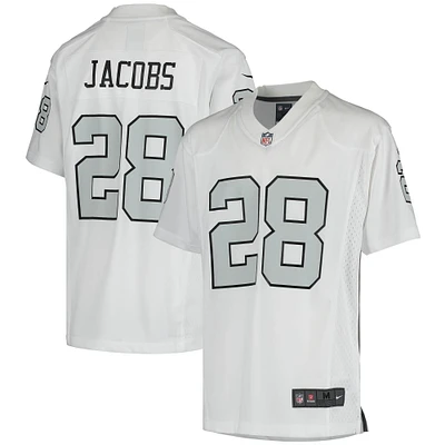 Youth Nike Josh Jacobs White Las Vegas Raiders Color Rush Game Jersey